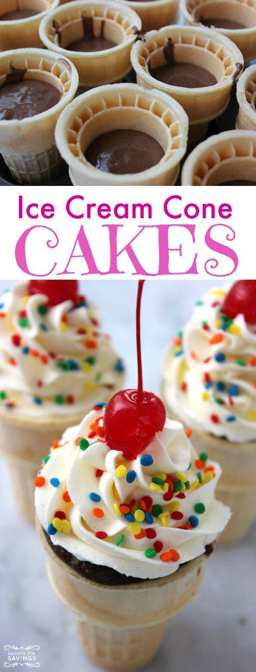 Ice Cream Cone Cakes