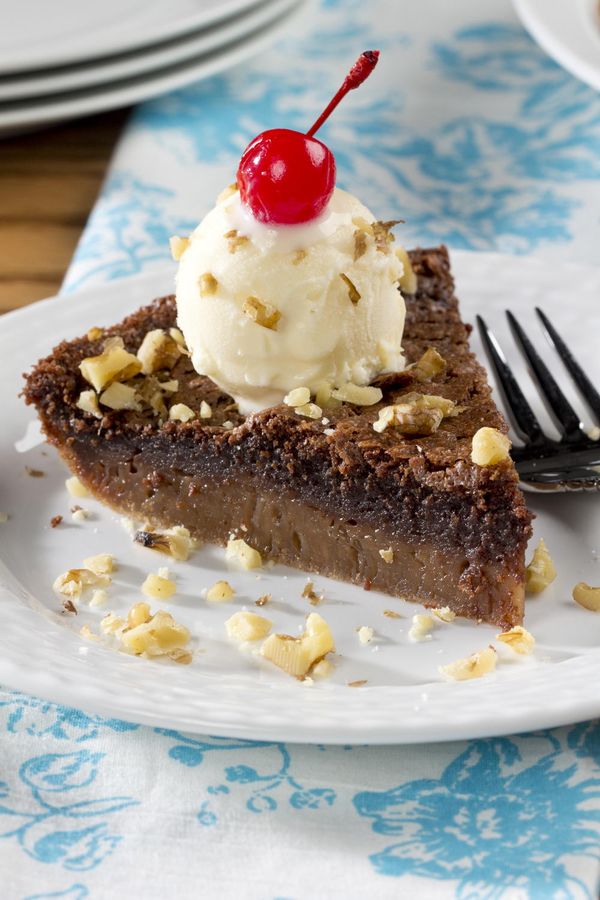 Impossible Chocolate Cream Pie