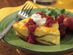 Impossibly Easy Chiles Rellenos Pie