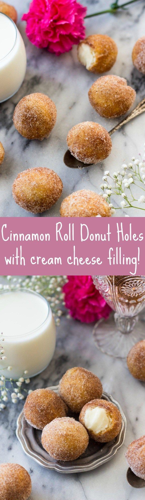 Inside Out Cinnamon Roll Donut Holes