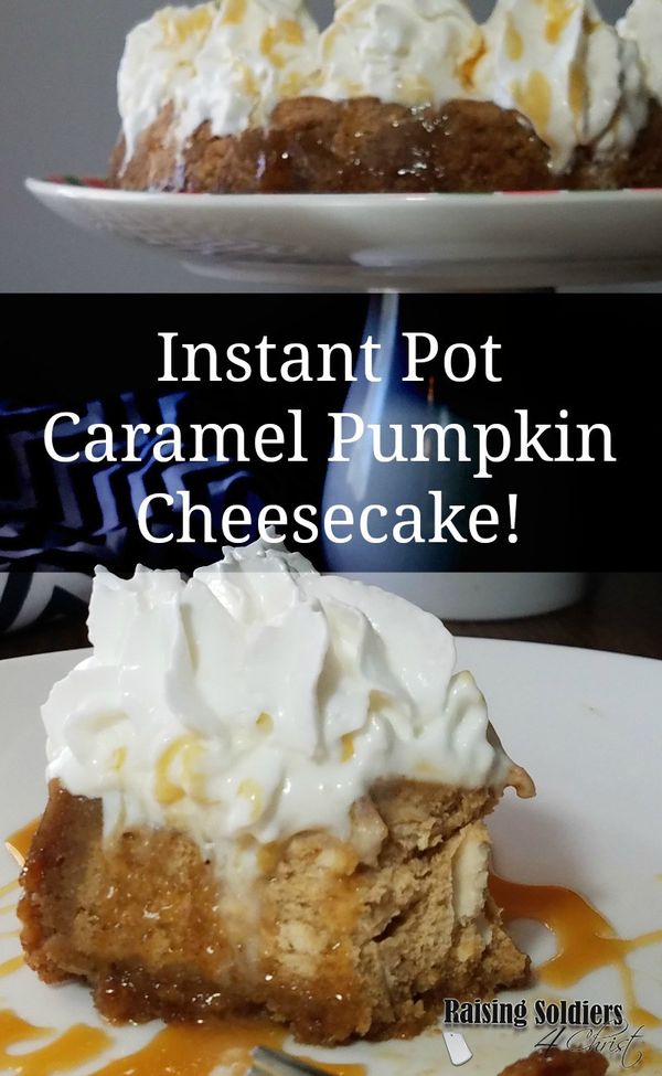 Instant Pot Carmel Pumpkin Cheesecake! (Video