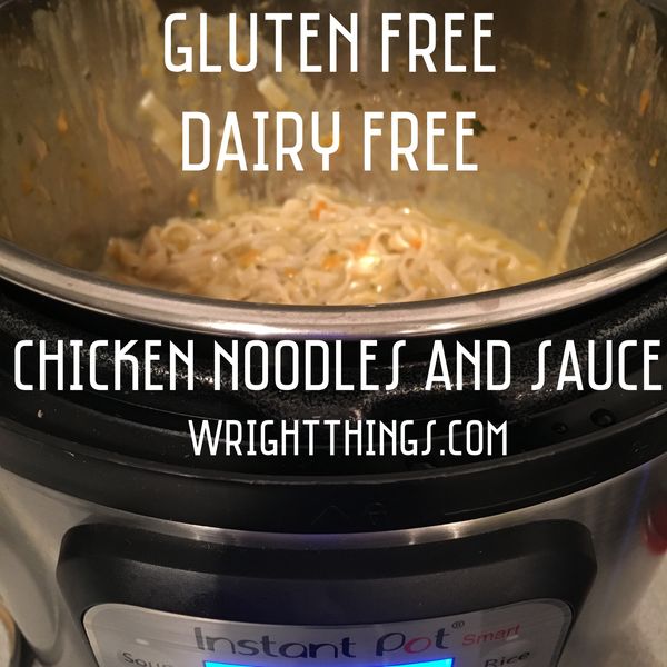 Instant Pot Chicken Noodles and Sauce