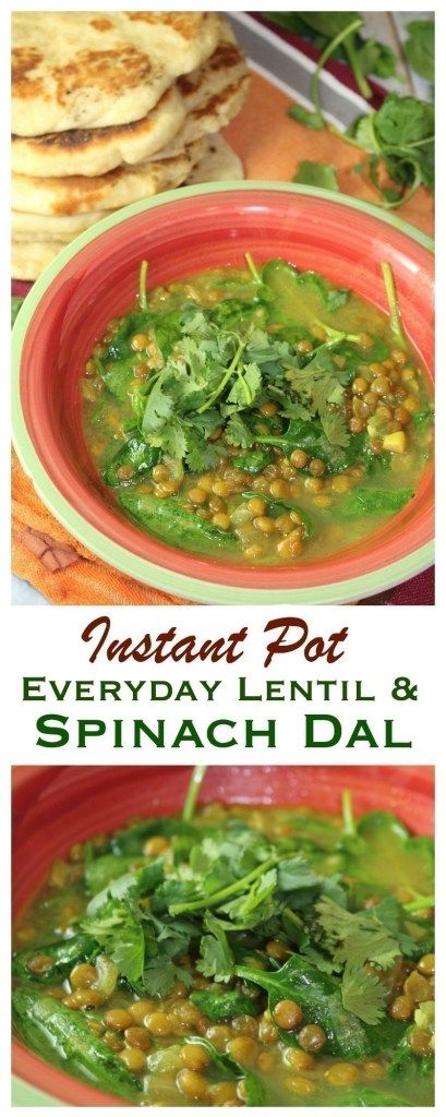 Instant Pot Lentil & Spinach Dal