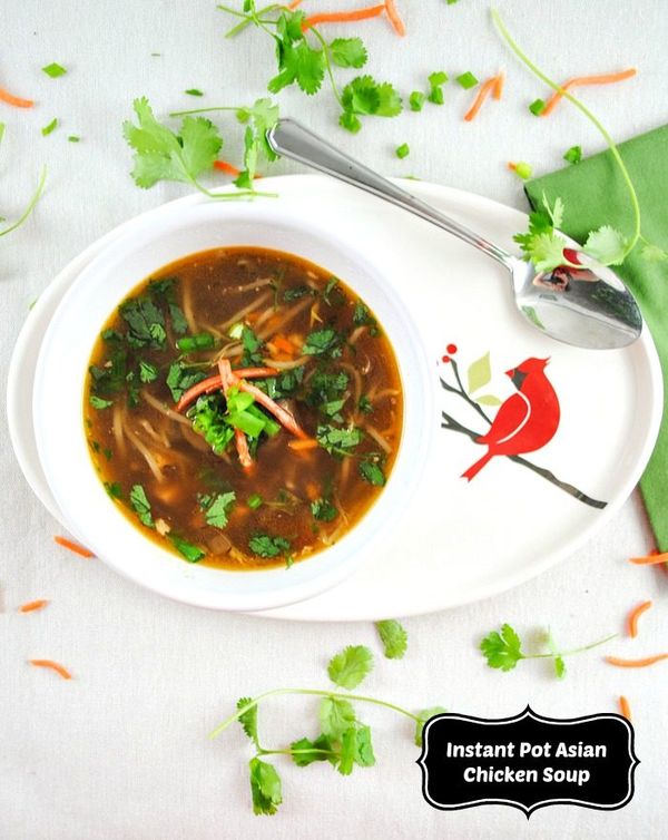 Instant Pot Spicy Asian Chicken Soup