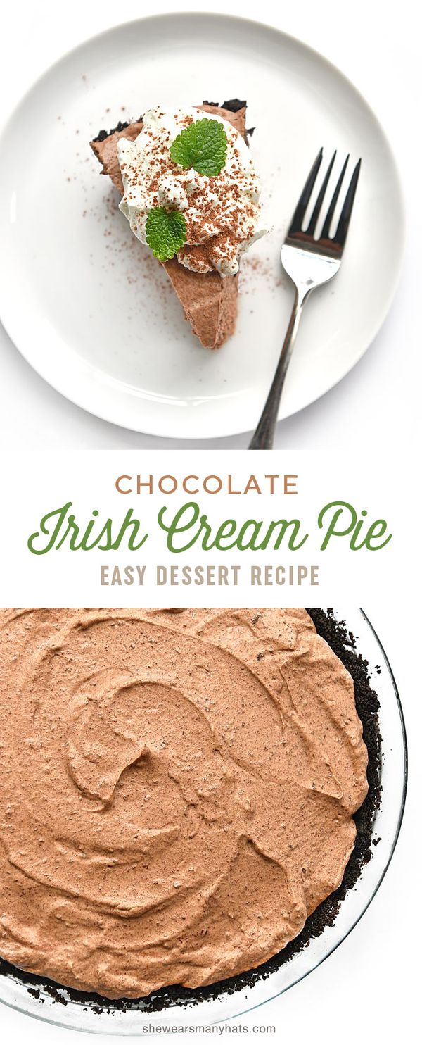 Irish Cream Chocolate Pie