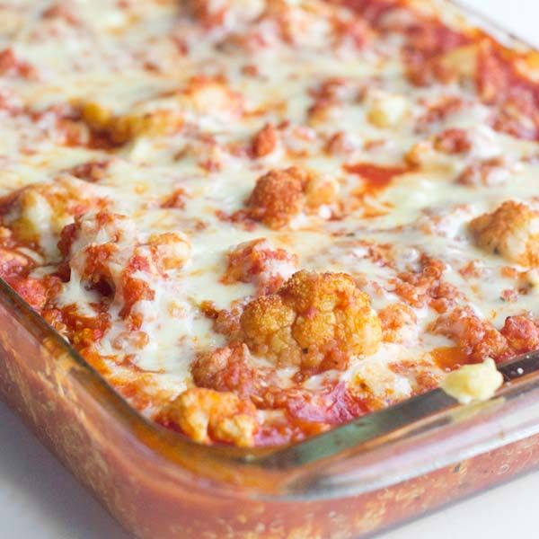 Italian Cauliflower and Quinoa Bake