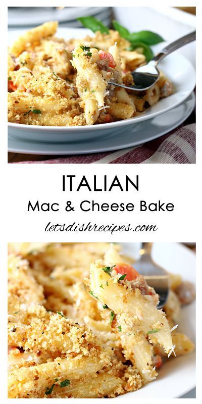 Italian Mac and Cheese Bake