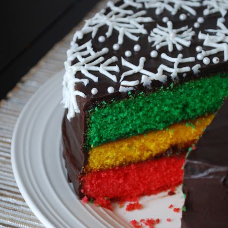 Italian Rainbow Cookie Cake