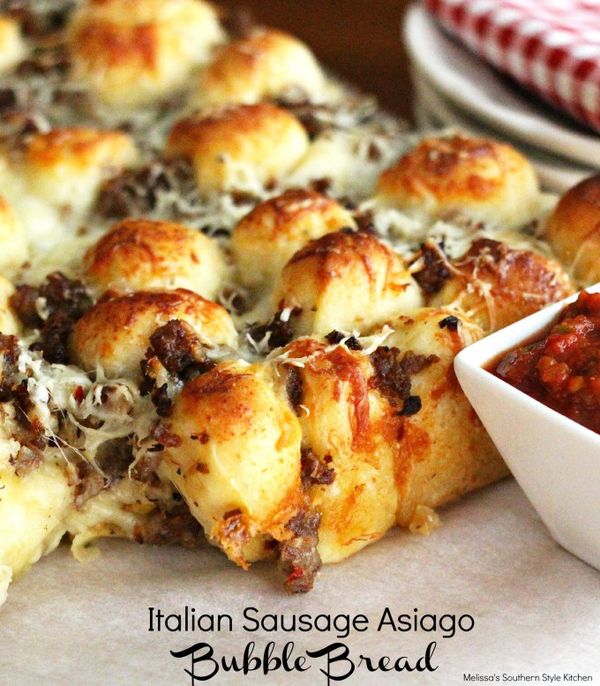 Italian Sausage Asiago Bubble Bread