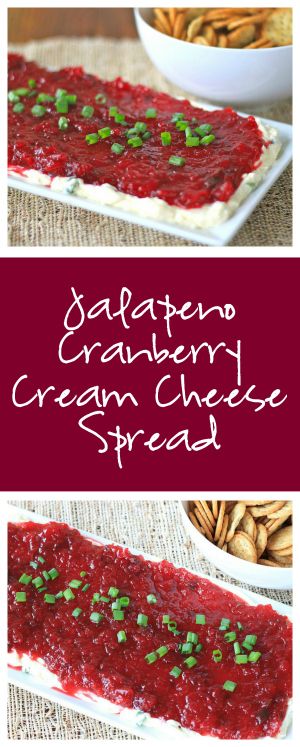 Jalapeno cranberry cream cheese dip