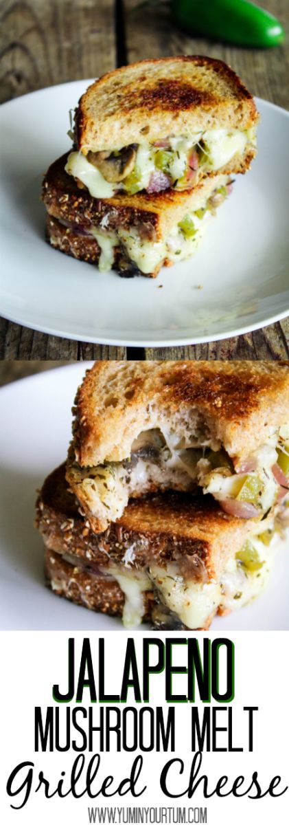 Jalapeno Mushroom Melt Grilled Cheese