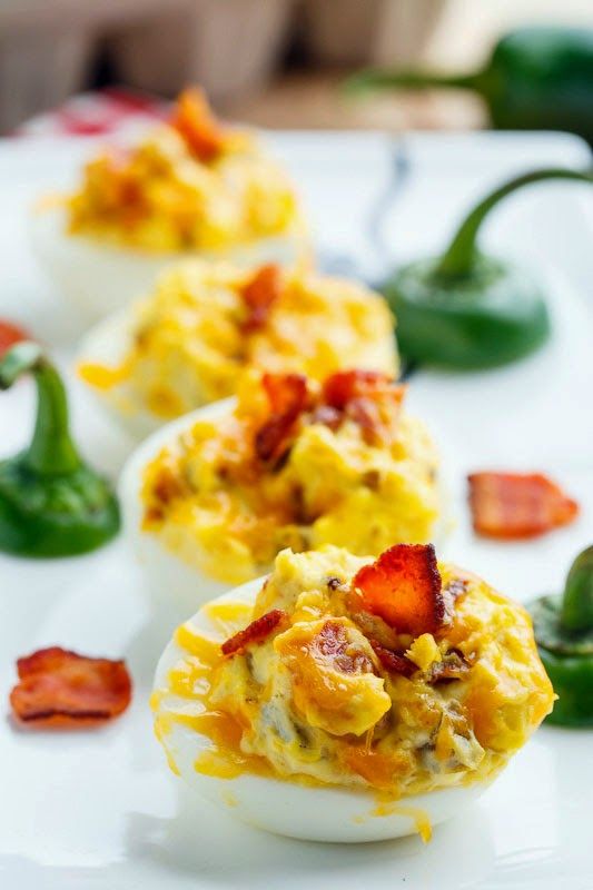 Jalapeno Popper Deviled Eggs