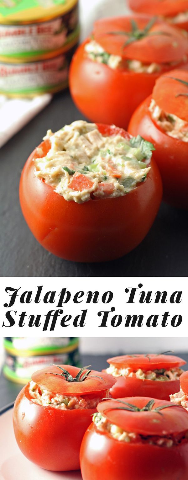 Jalapeno Tuna Stuffed Tomatoes