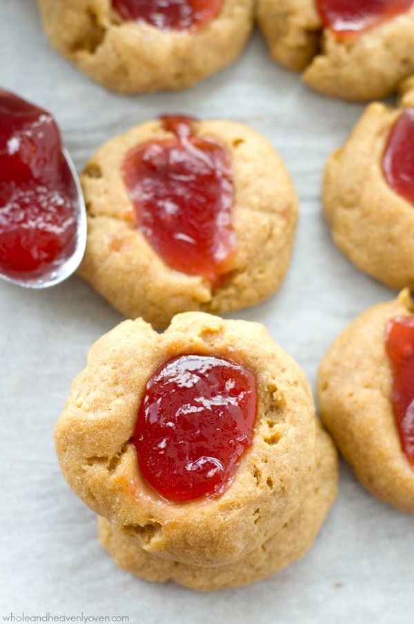 Jam Shortbread Thumbprint Cookies