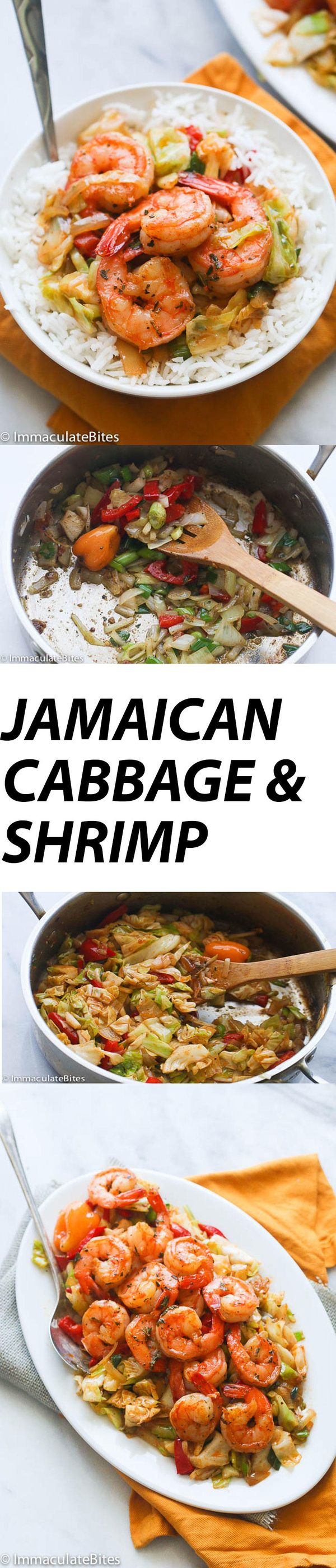 Jamaican Cabbage and Shrimp