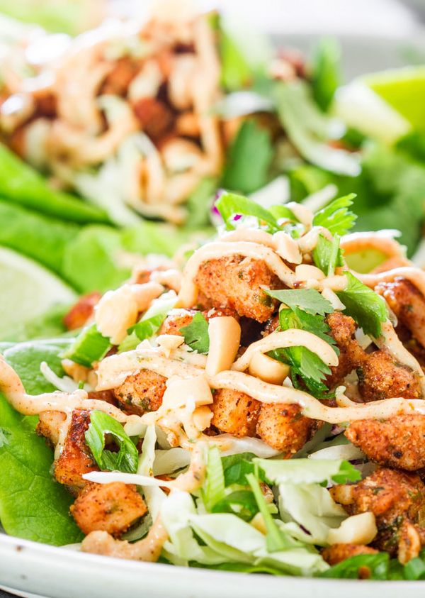 Jamaican Jerk Chicken Lettuce Wraps