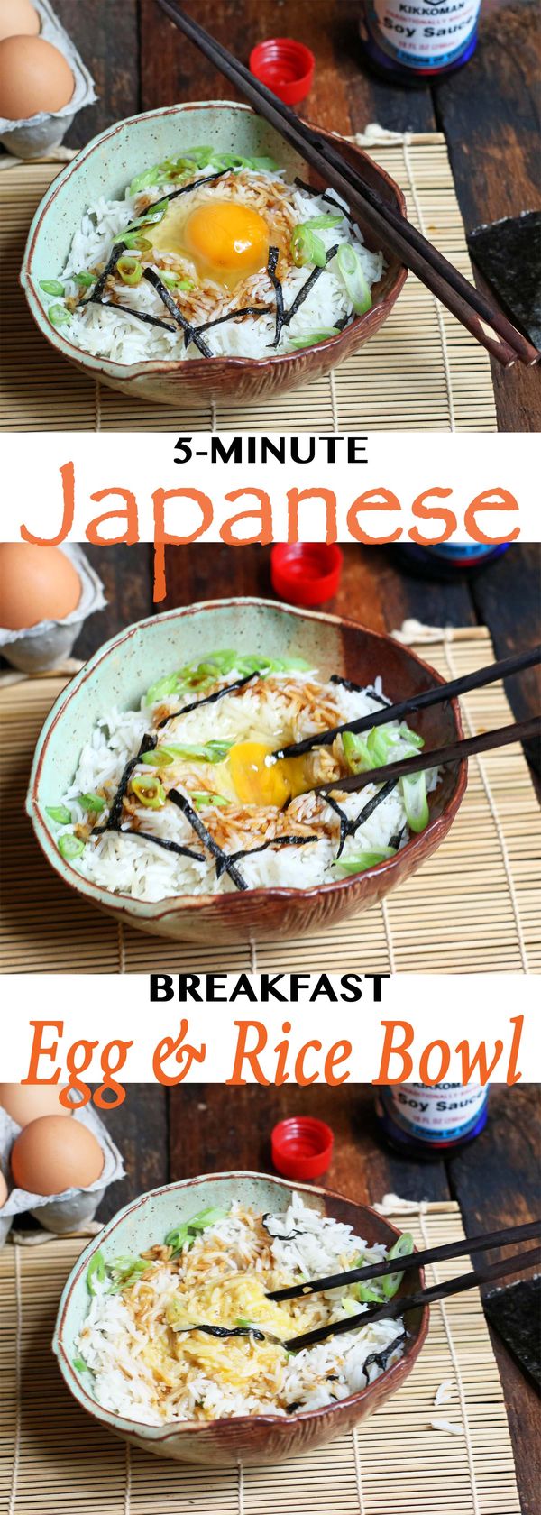 Japanese Breakfast Rice Bowl (Tamago Rohan