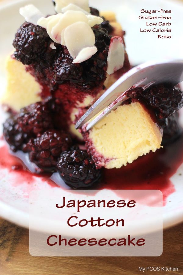 Japanese Cotton Cheesecake (Gluten-free, Sugar-free, Low Carb