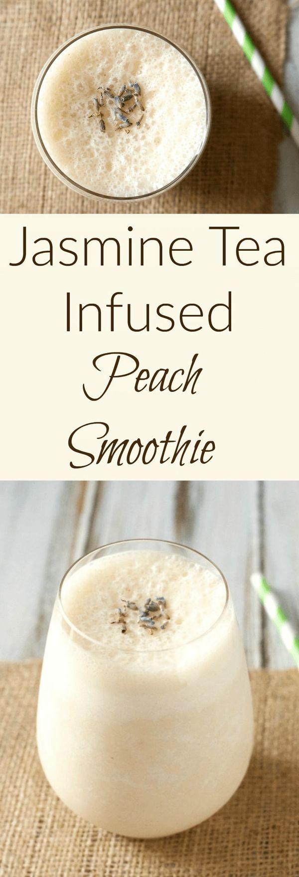 Jasmine Tea Infused Peach Smoothie