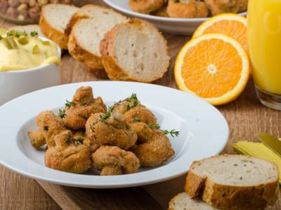 Juicy & Crunchy Deep Fried Mushrooms