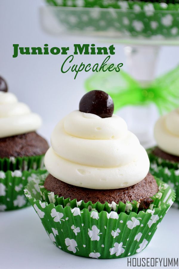 Junior Mint Cupcakes