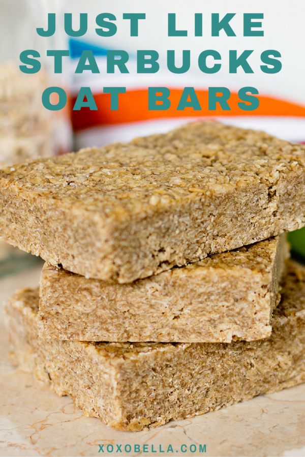 Just Like Starbucks Oat Bars