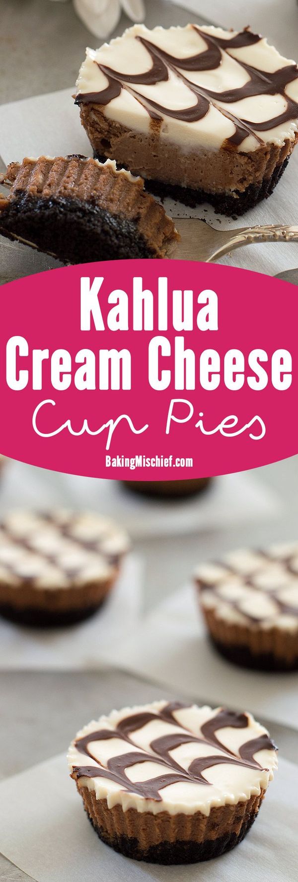 Kahlua Cream Cheese Cup Pies