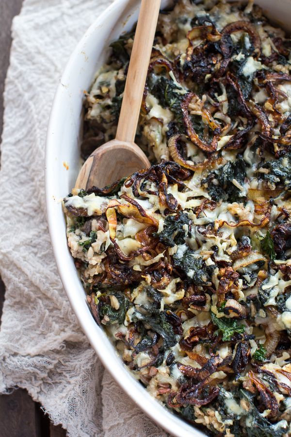 Kale and Wild Rice Casserole