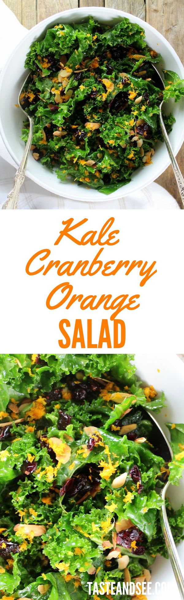 Kale Orange Cranberry Salad