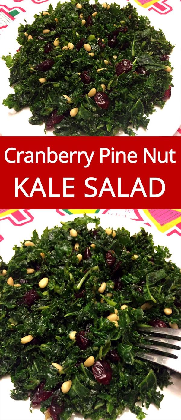 Kale Salad Recipe With Pine Nuts And Cranberries