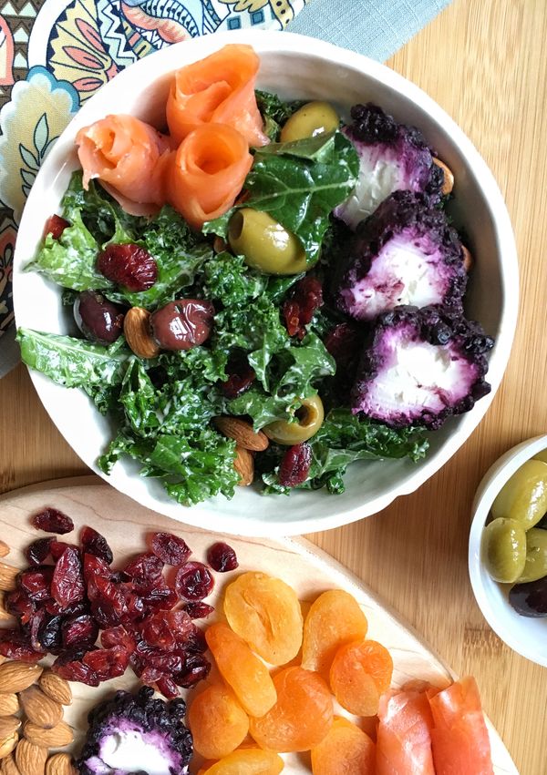 Kale Salad with Lemon Yogurt Dressing