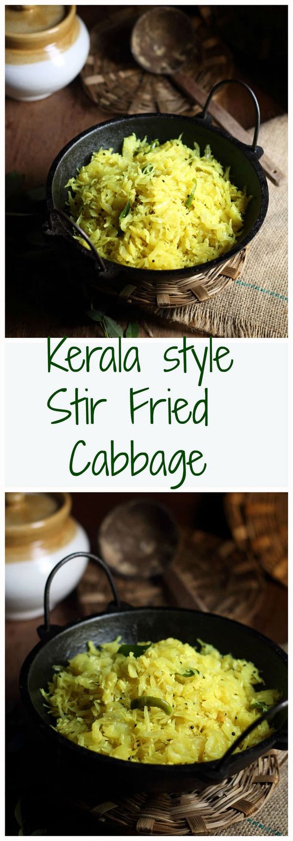 Kerala style Cabbage Thoran