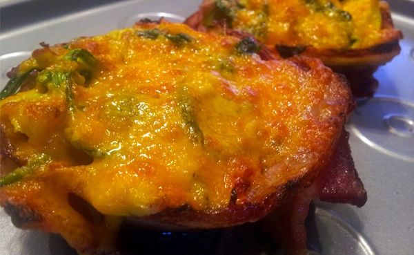 Keto Bites: Crispy Stuffed Bacon Baskets