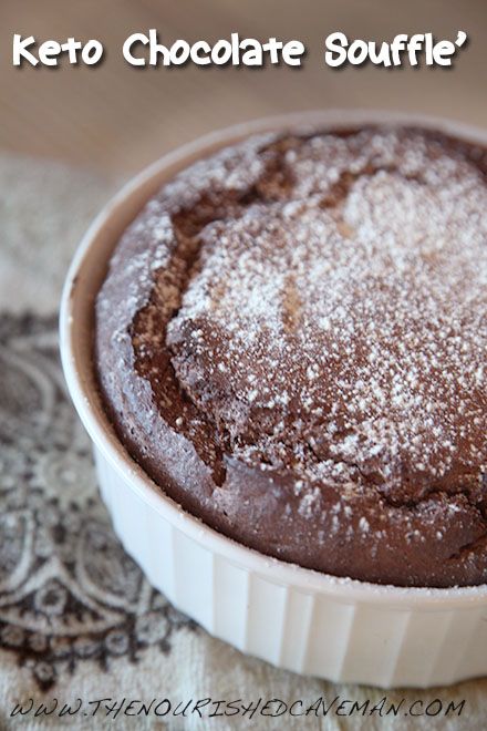 Keto Chocolate Souffle'