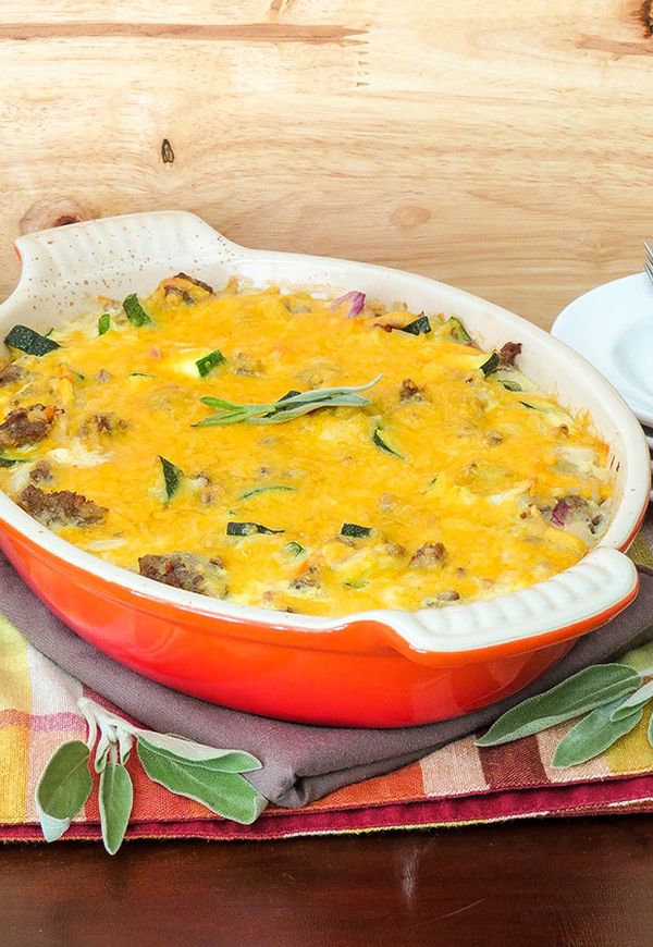 Keto Sausage Breakfast Casserole