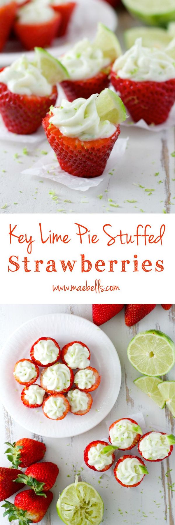 Key Lime Pie Stuffed Strawberries