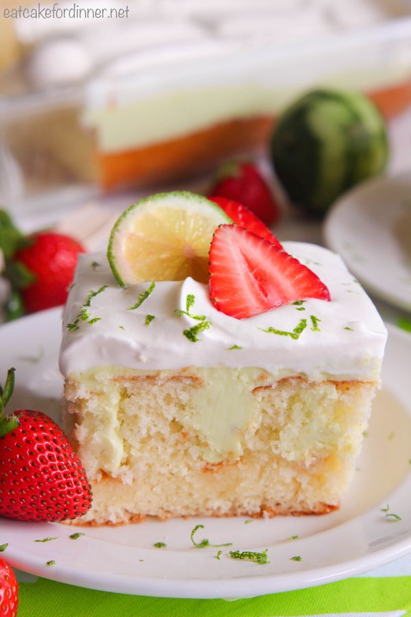 Key Lime Poke Cake