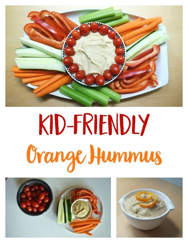 Kid-Friendly Orange Hummus