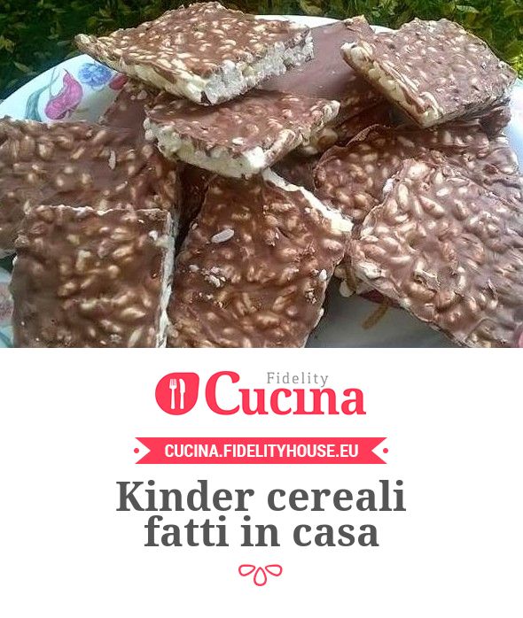 Kinder cereali fatti in casa