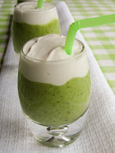 Kiwi Coconut Smoothie Shooters