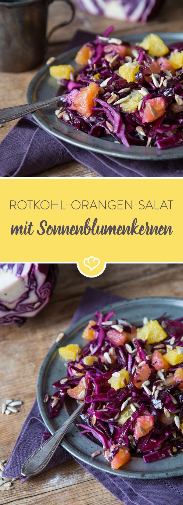 Knackig trifft fruchtig: Rotkohl-Orangen-Salat