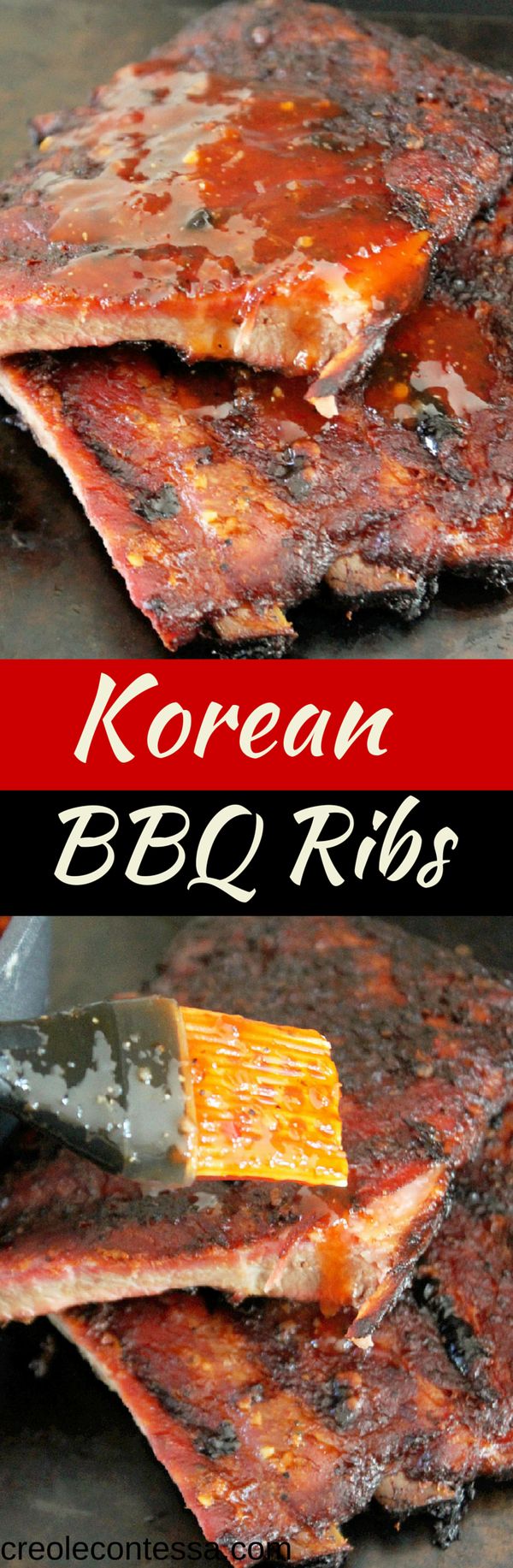 Korean BBQ Ribs with Sweet & Sour BBQ Sauce