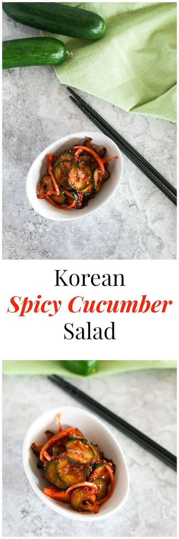 Korean Spicy Cucumber Salad