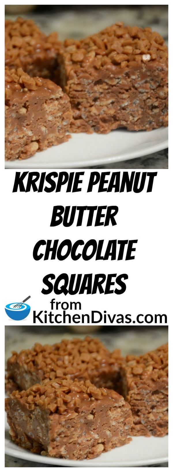 Krispie Peanut Butter Chocolate Squares