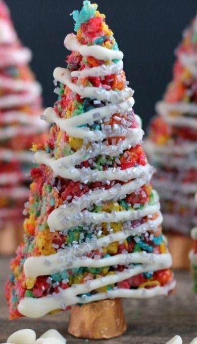 Krispie Treat Christmas Trees