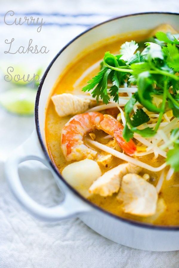 Laksa Soup - A Malaysian Coconut Curry Soup