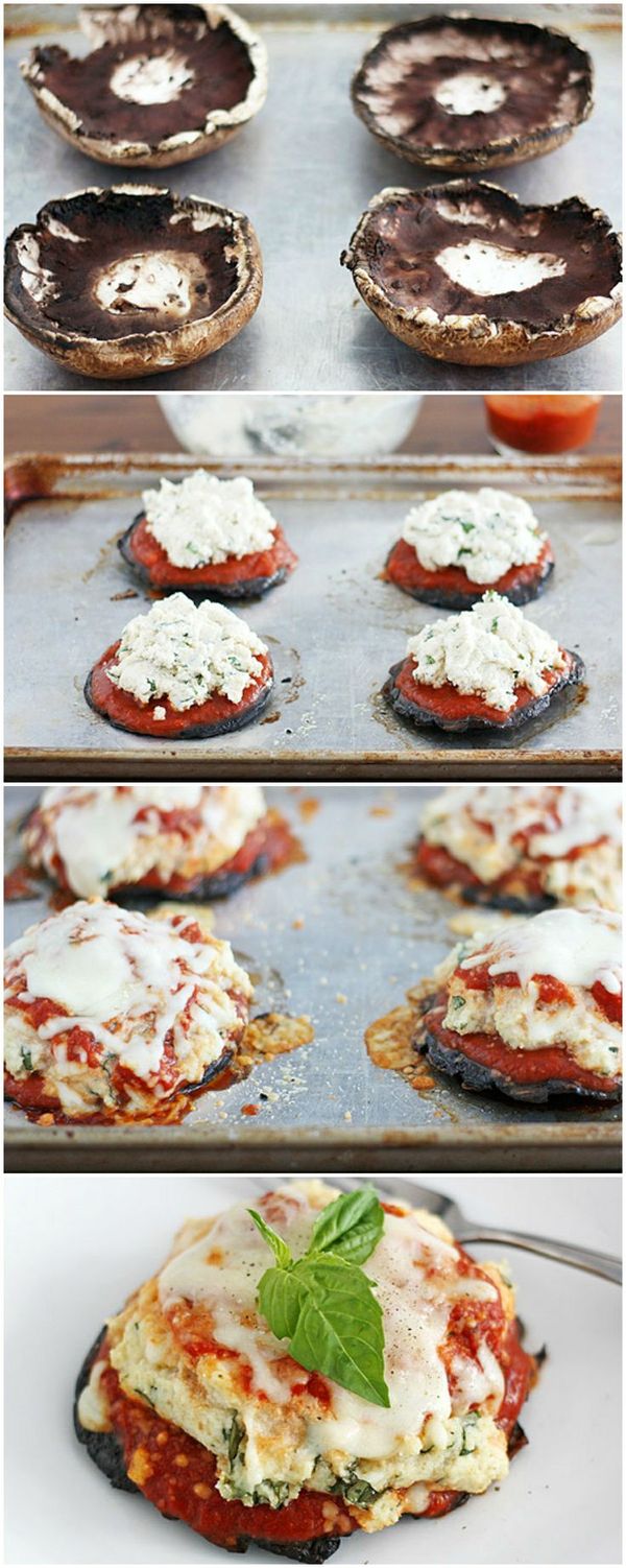 Lasagna-Stuffed Portobello Mushrooms