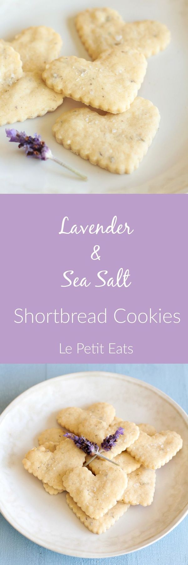 Lavender and Sea Salt Shortbread Cookies