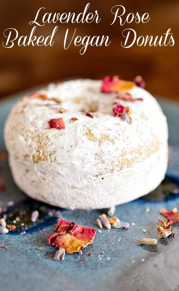 Lavender Rose Baked Donuts