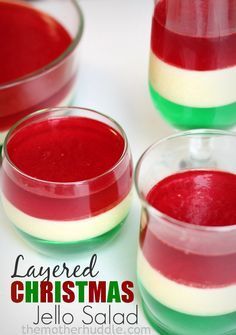 Layered Christmas Jello Salad (TMH